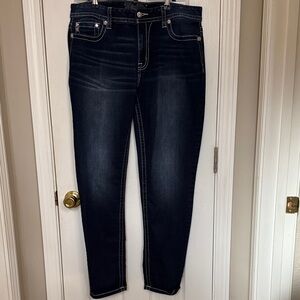 Miss Me Dark Indigo Ankle Jeans